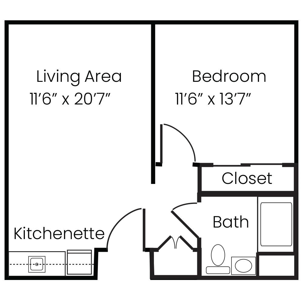 Assisted Living Two Bedroom